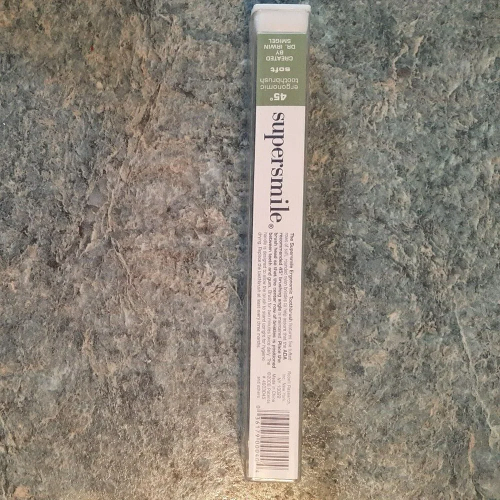 Supersmile Toothbrush Unopened Ergonomic Design for a 45 degree angle